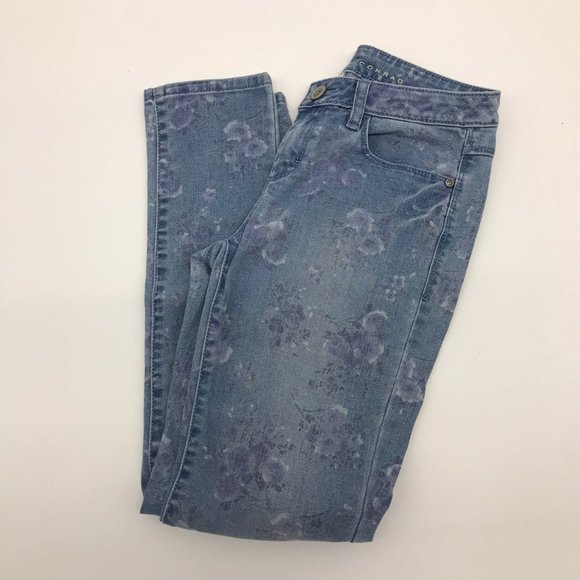 Lauren Conrad Floral Jeans 0223 - Picture 1 of 5